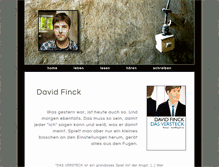 Tablet Screenshot of davidfinck.de
